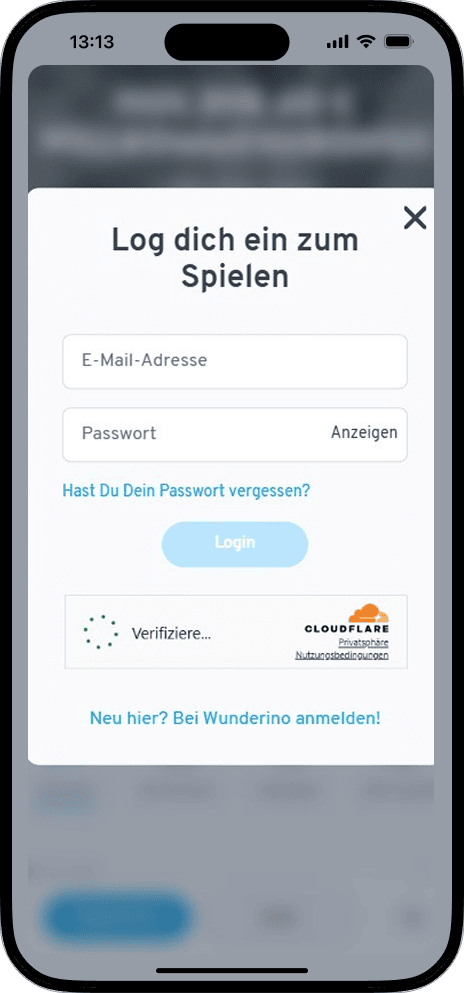 Wunderino Login